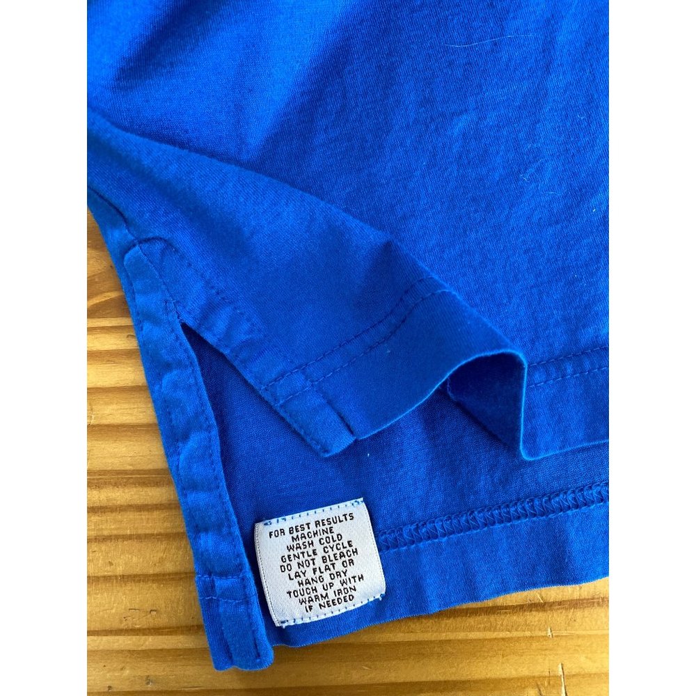 Peter Millar Large Men's Golf Polo Shirt 100% Cotton Blue Short Sleeve - Picture 8 of 9